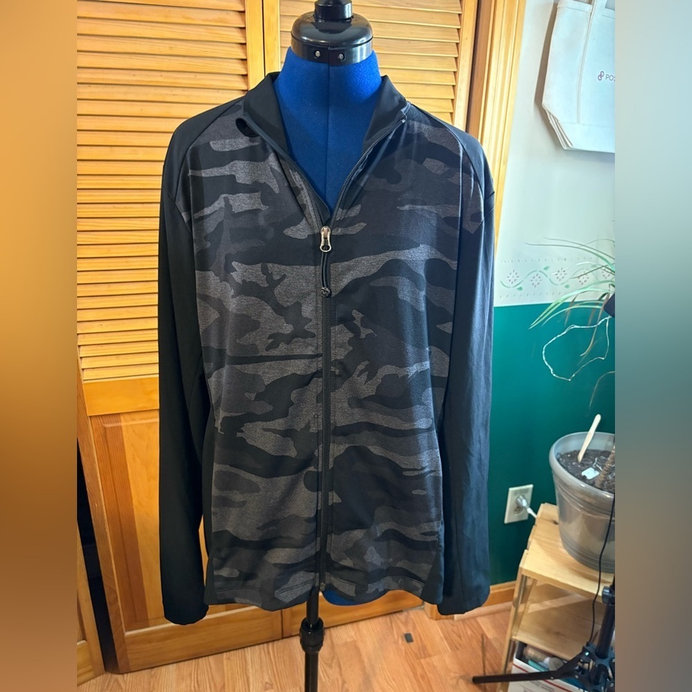 Tuff Athletics Black Camouflage Jacket